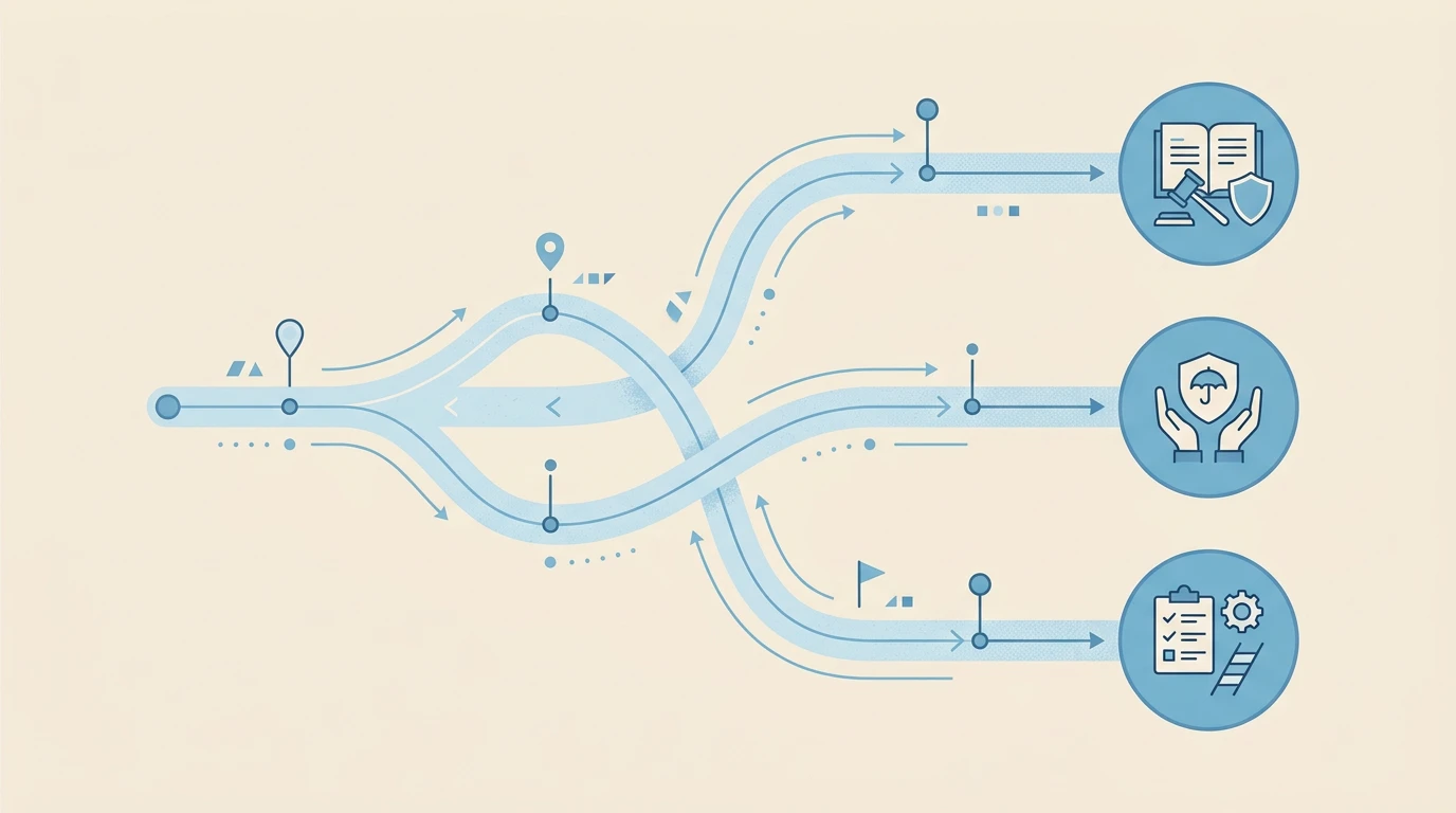 Routekaart met drie thematische clusters over online kansspelen zonder Nederlandse licentie